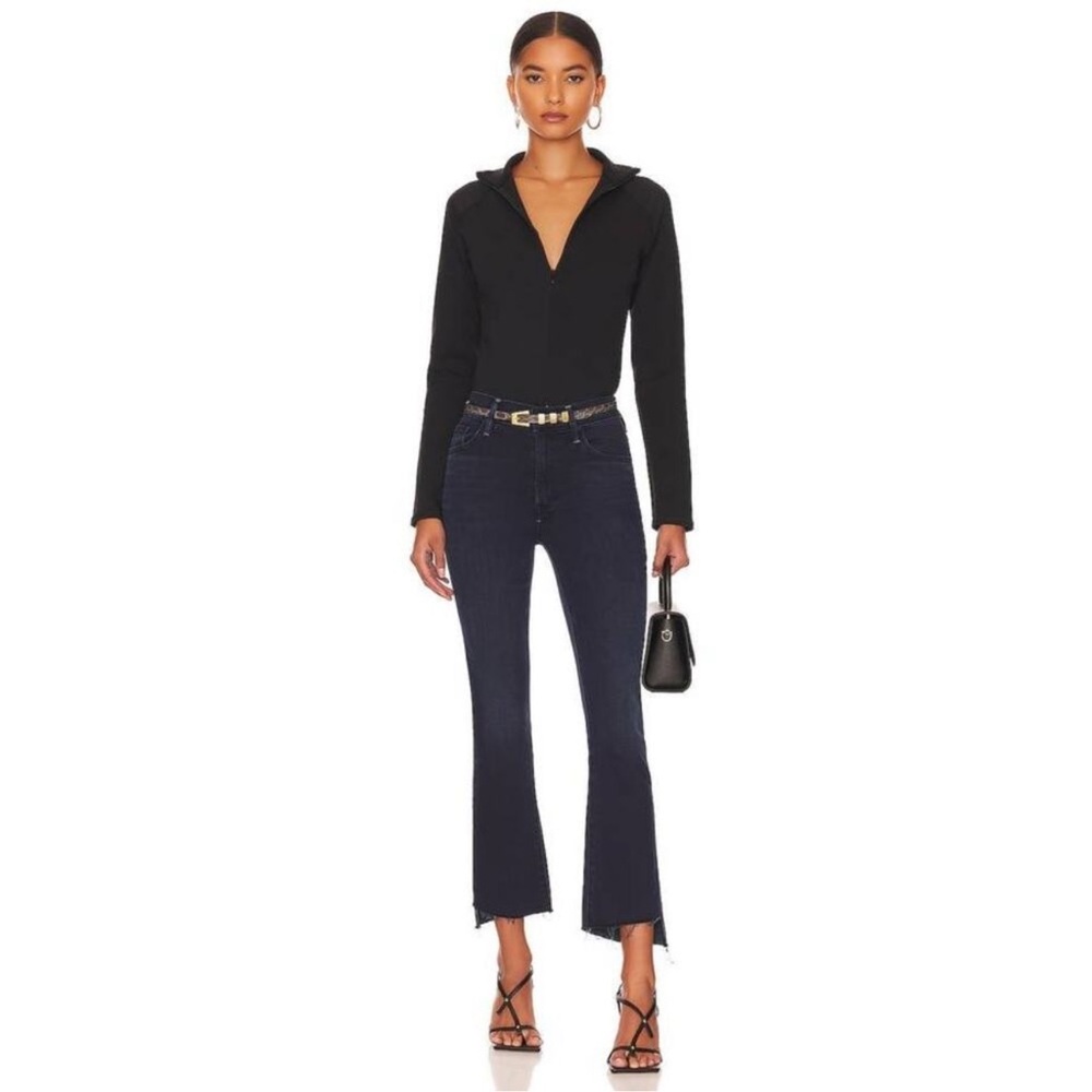 mother insider crop step fray jean in not guilty